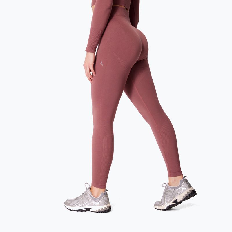 Dámské tréninkové legíny Carpatree Dopamine Buzz Seamless rose/brown 4