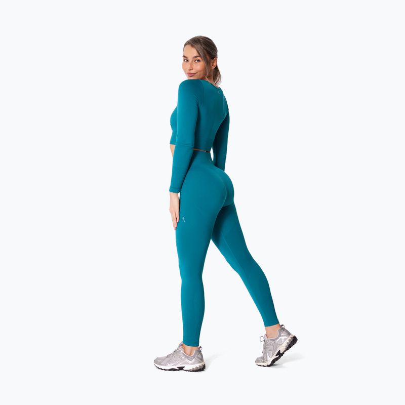 Dámské tréninkové legíny Carpatree Dopamine Buzz Seamless petrol green 3