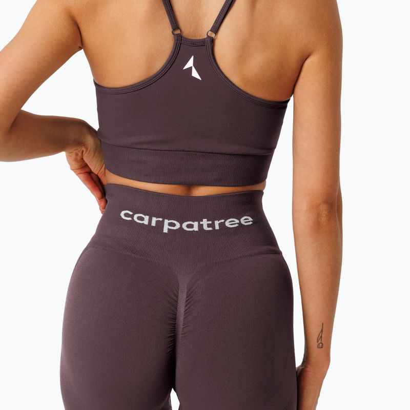 Dámské tréninkové legíny Carpatree Allure Seamless berry brown 5