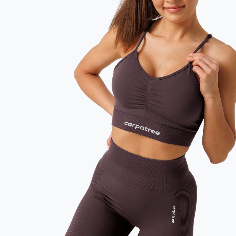 Dámské tréninkové legíny Carpatree Allure Seamless berry brown 6
