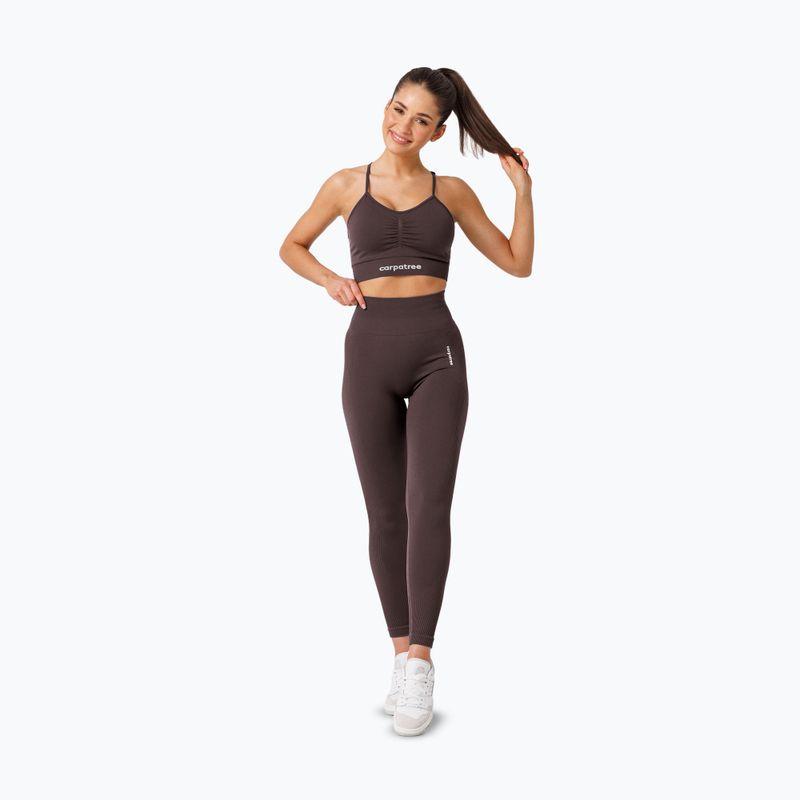 Tréninková podprsenka Carpatree Allure Seamless berry brown 2