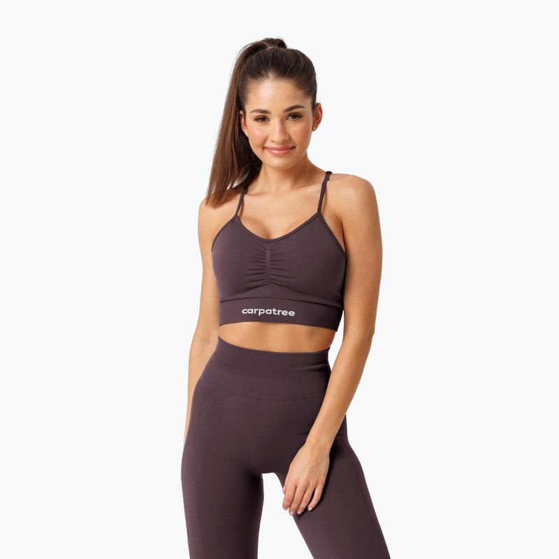 Tréninková podprsenka Carpatree Allure Seamless berry brown 4
