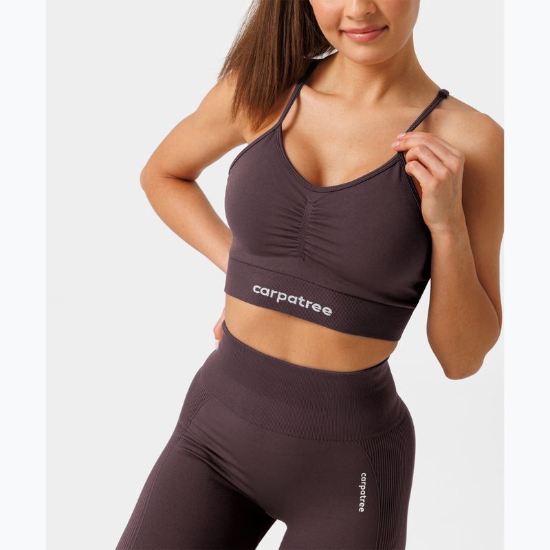Tréninková podprsenka Carpatree Allure Seamless berry brown 5
