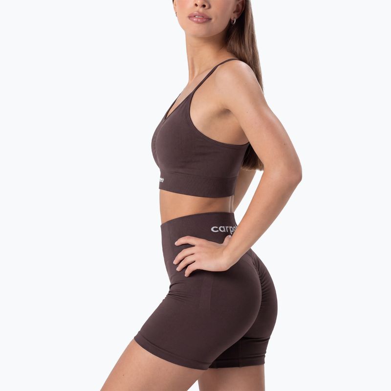 Tréninková podprsenka Carpatree Allure Seamless berry brown 6