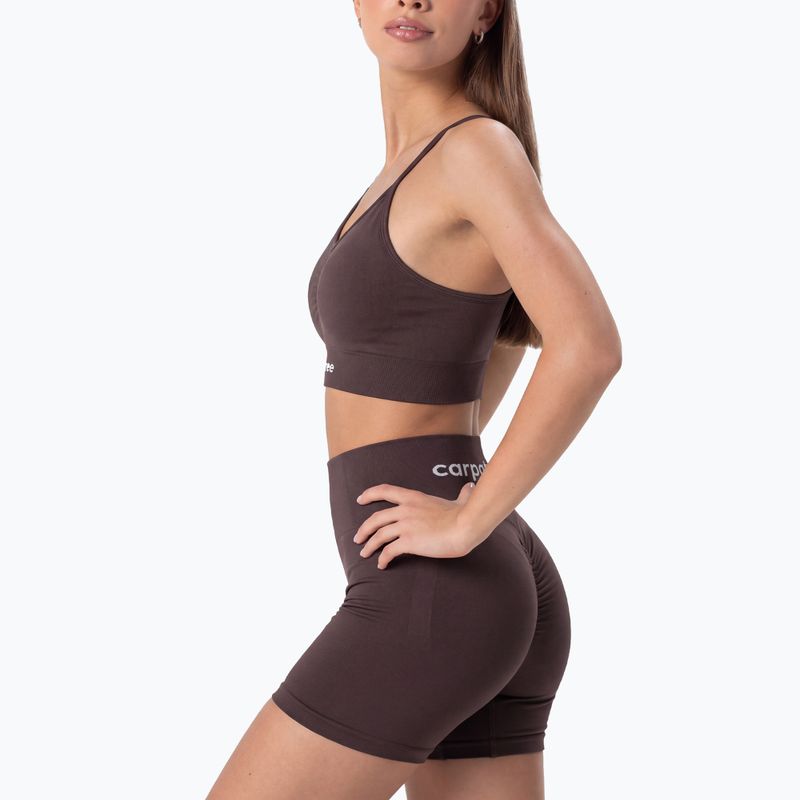 Dámské tréninkové šortky Carpatree Allure Seamless berry brown 2