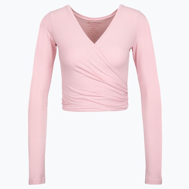 Dámský top na jógu Moonholi Total Eclipse Wrap Top Nude růžový 205