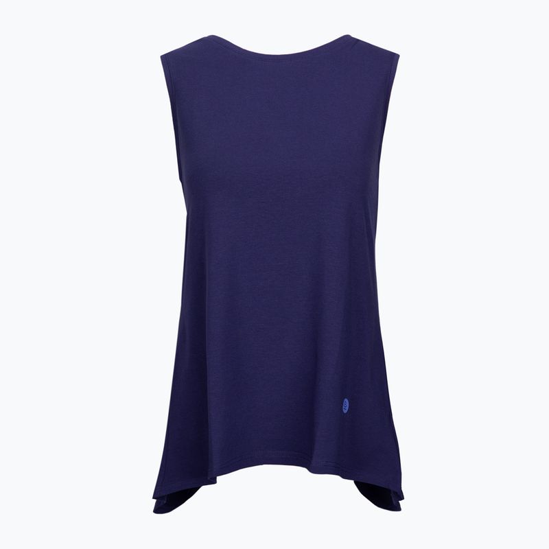 Dámský top na jógu Moonholi Galaxy Open Back Tank modrý 216
