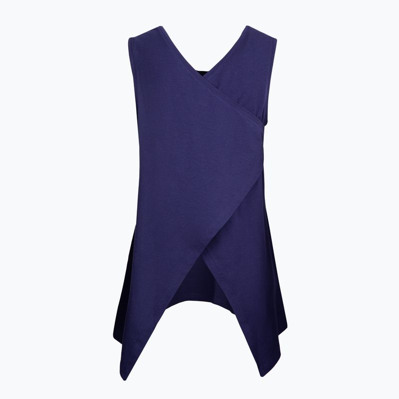 Dámský top na jógu Moonholi Galaxy Open Back Tank modrý 216 2