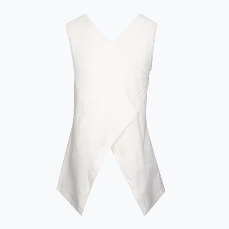 Dámský top na jógu Moonholi Galaxy Open Back Tank bílý 217 2