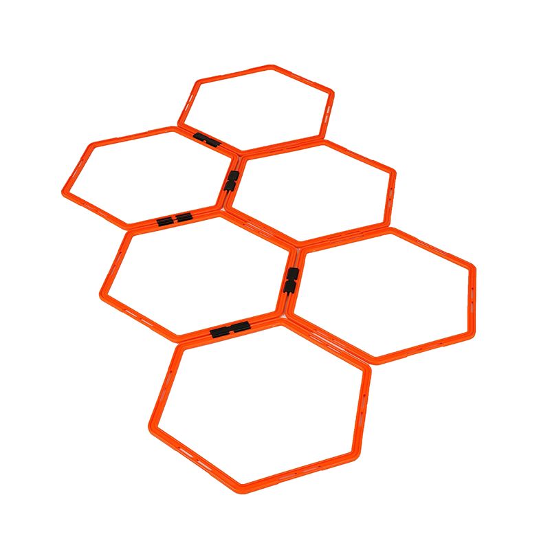 Yakimasport kombinovaná koordinační kolečka Hexa hoops 6 ks oranžová 100268
