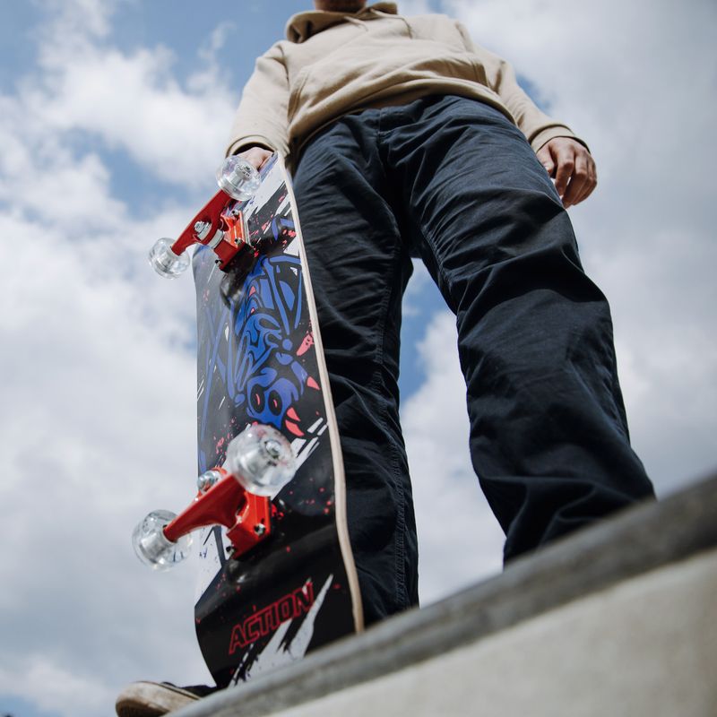 Klasický skateboard Mechanics Professional SPIDER 31 modrý Pro-SP31 10