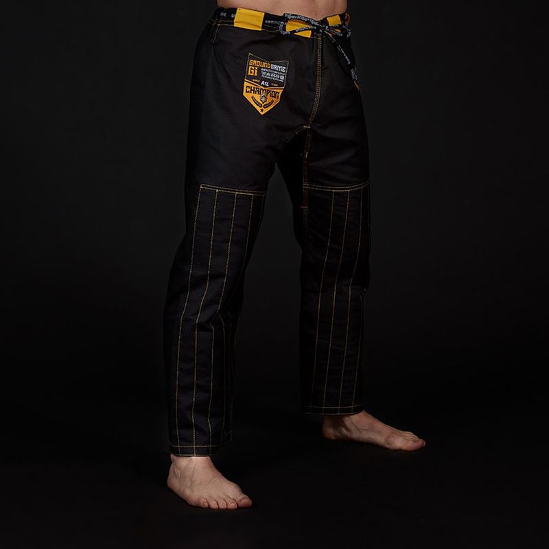 GI for Brazilian Jiu-Jitsu pánský Ground Game Champion 2.0 black GICHNEWBLAA1 7