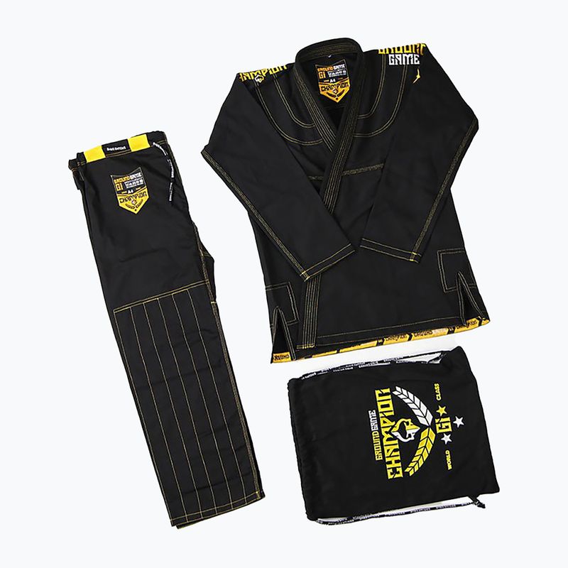 GI for Brazilian Jiu-Jitsu pánský Ground Game Champion 2.0 black GICHNEWBLAA1 8