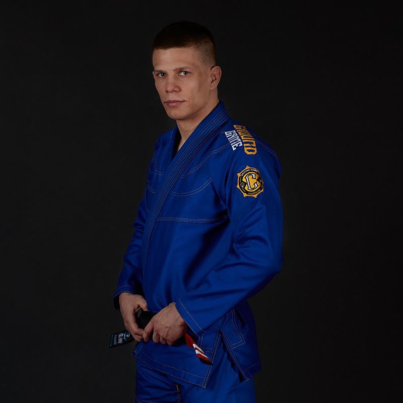 Pánské brazilské jiu-jitsu GI Ground Game Champion 2.0 blue GICHNEWBLUA1 5