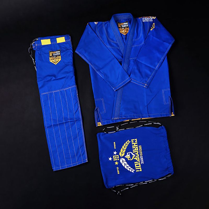 Pánské brazilské jiu-jitsu GI Ground Game Champion 2.0 blue GICHNEWBLUA1 6