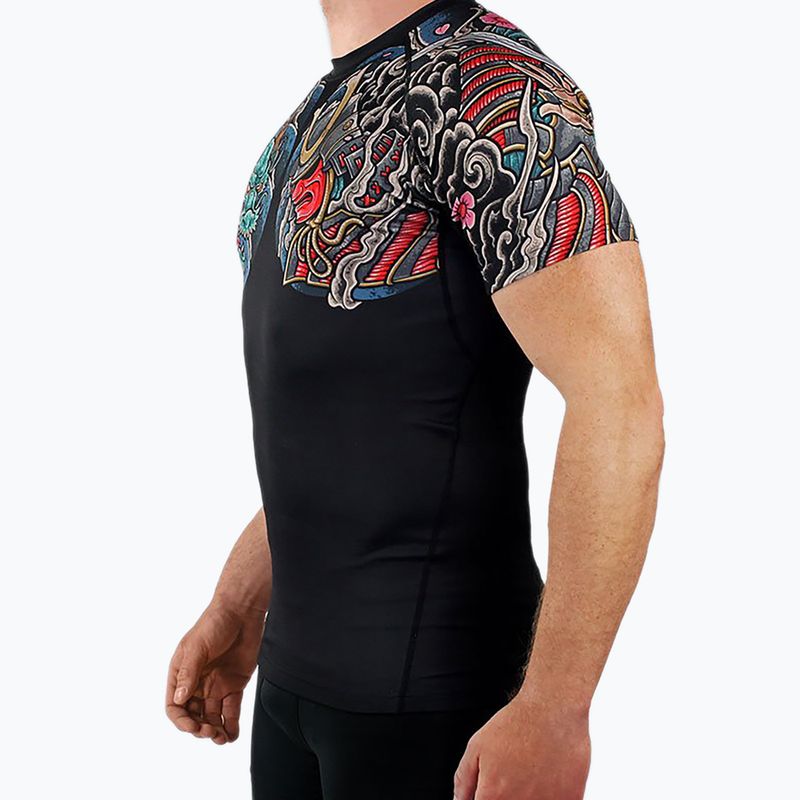Ground Game Bushido 3.0 pánský rashguard černý RASHBUSH3SSBLA 4