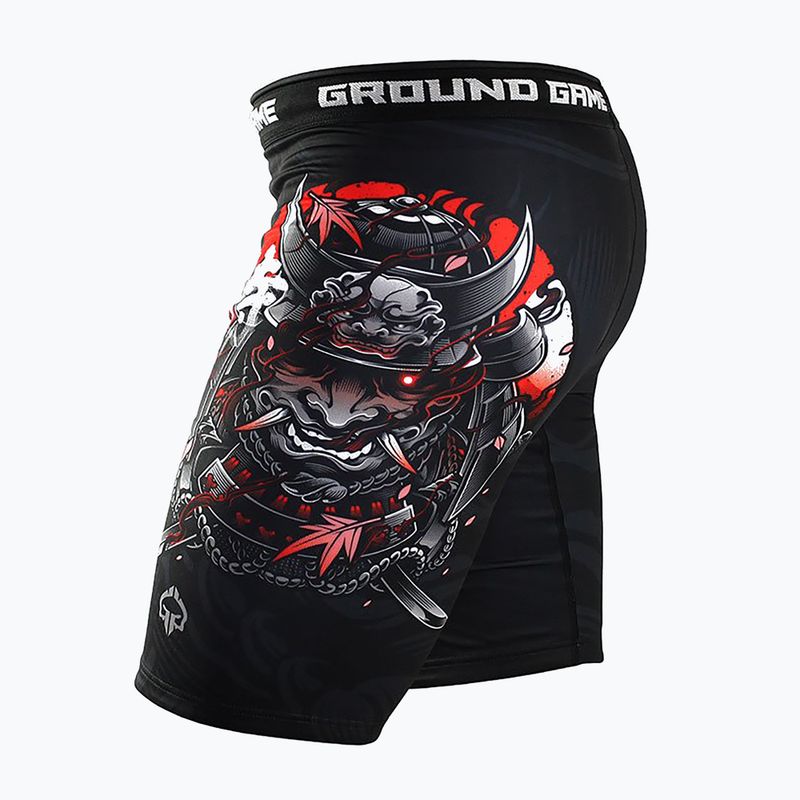 Ground Game Vale Tudo Samurai 2.0 pánské tréninkové šortky černá/barevná 3