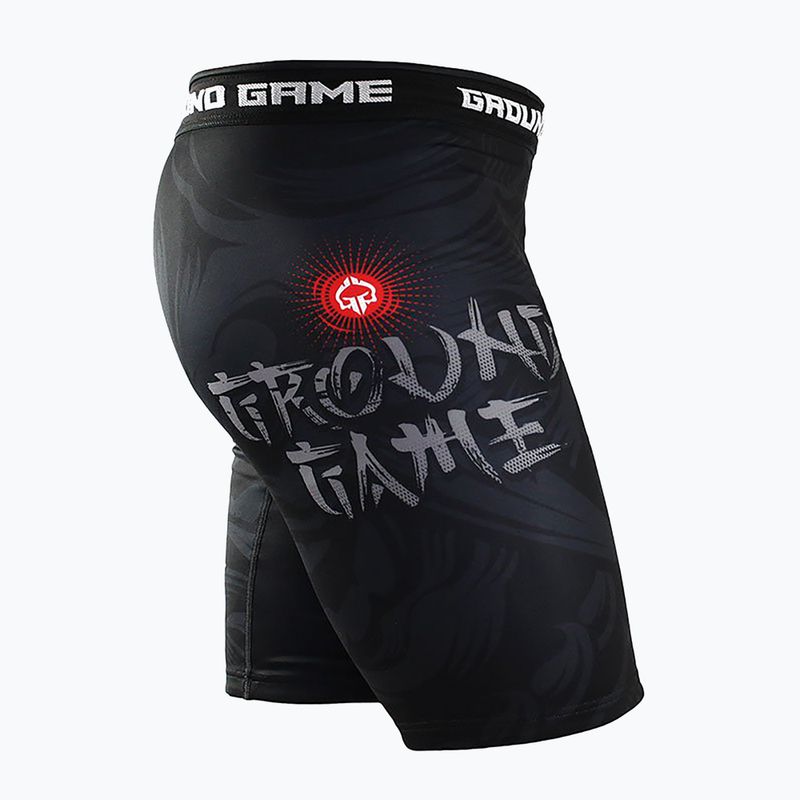 Ground Game Vale Tudo Samurai 2.0 pánské tréninkové šortky černá/barevná 4
