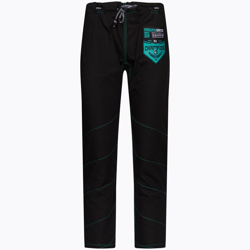 GI to BJJ dámský Ground Game Champion 2.0 Mint black GICH2MINTF1 4
