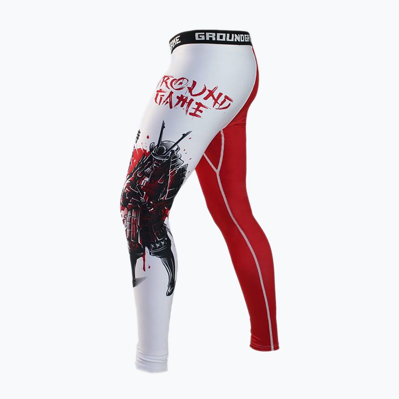 Ground Game Kettei pánské legíny červenobílé 5