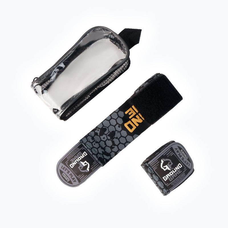 Boxerské bandáže Ground Game "Cage Gold" zlaté HANDWRCGOLD 2