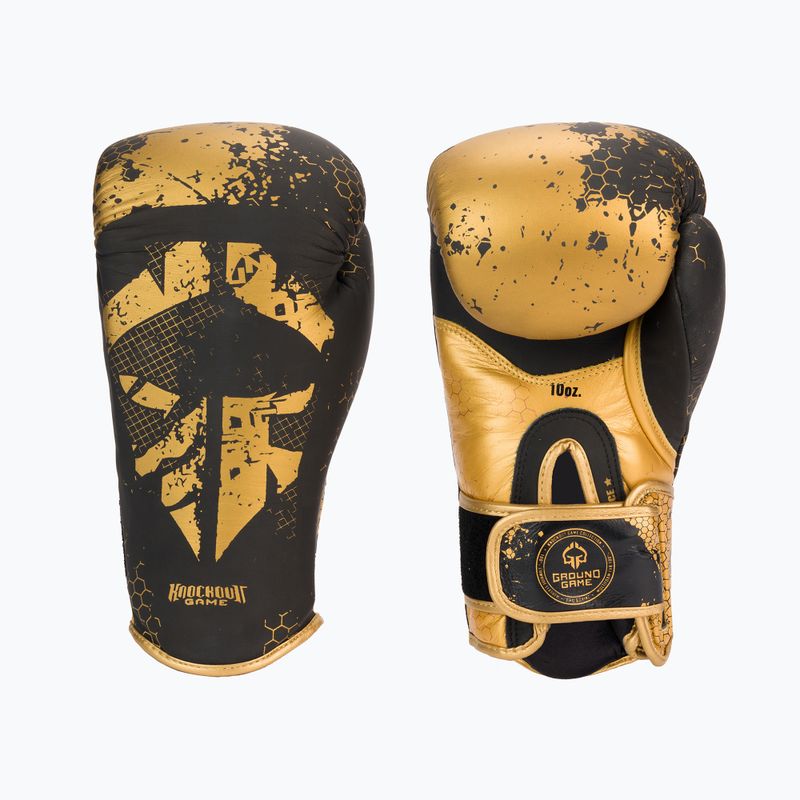 Pánské boxerské rukavice GroundGame Cage zlaté BOXGLOCGOLD10 3
