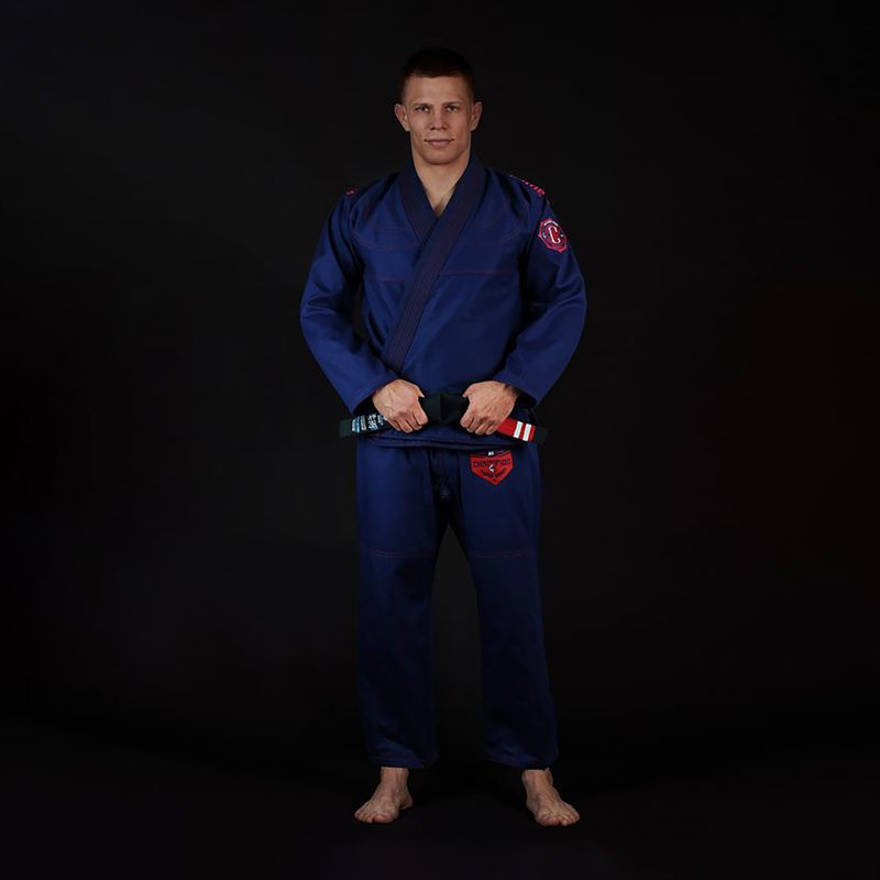 Brazilské jiu-jitsu GI pro muže GroundGame Champion 2.0 navy blue GICHNEWNAVA1 2