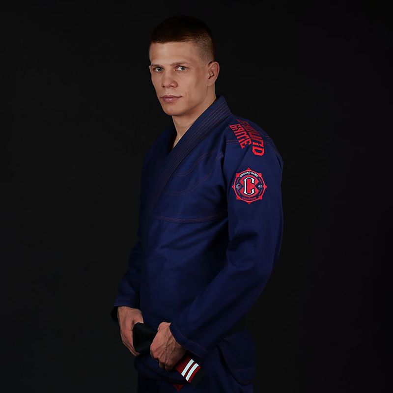Brazilské jiu-jitsu GI pro muže GroundGame Champion 2.0 navy blue GICHNEWNAVA1 3
