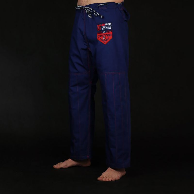 Brazilské jiu-jitsu GI pro muže GroundGame Champion 2.0 navy blue GICHNEWNAVA1 6