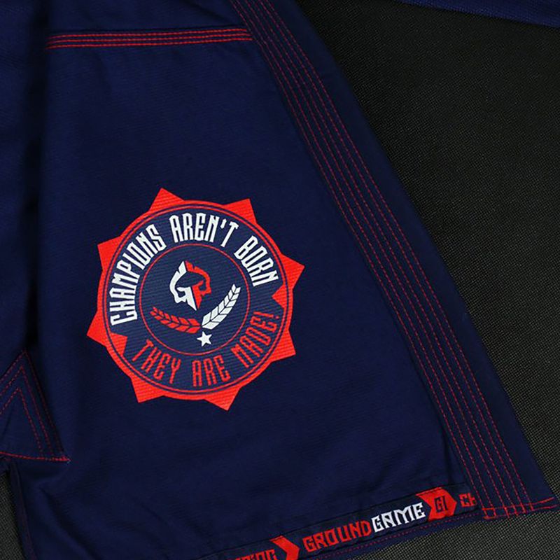 Brazilské jiu-jitsu GI pro muže GroundGame Champion 2.0 navy blue GICHNEWNAVA1 9