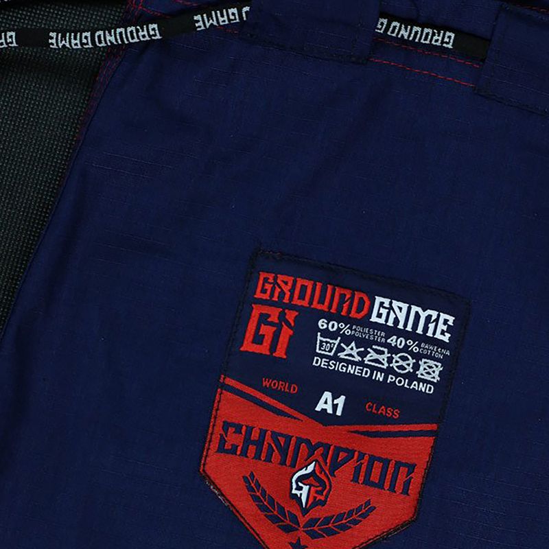 Brazilské jiu-jitsu GI pro muže GroundGame Champion 2.0 navy blue GICHNEWNAVA1 10