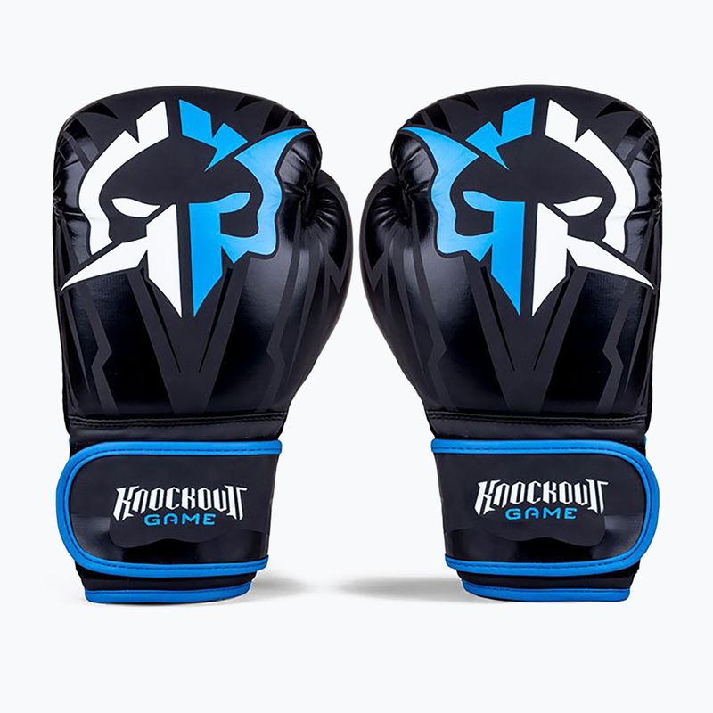Pánské boxerské rukavice GroundGame Logo 2.0 černé 21BOXGLOLOG210 3