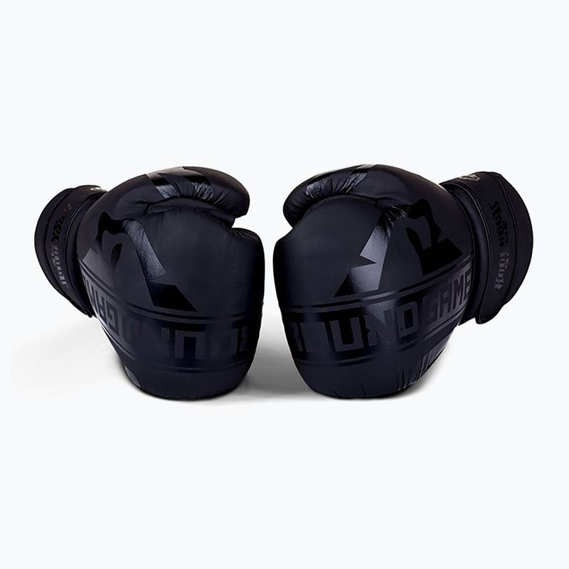 Pánské boxerské rukavice GroundGame Stripe černé 21BOXGLOSTRBL10 2