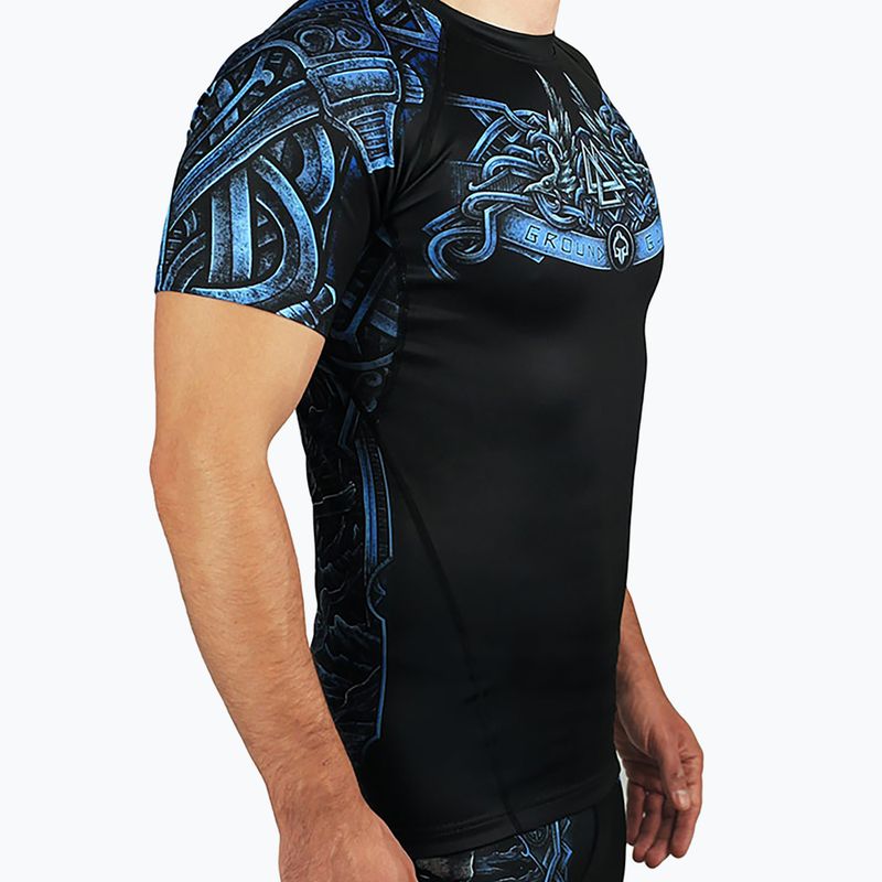 Pánský chránič Ground Game Viking Rashguard black-blue 21RASHVIK 2