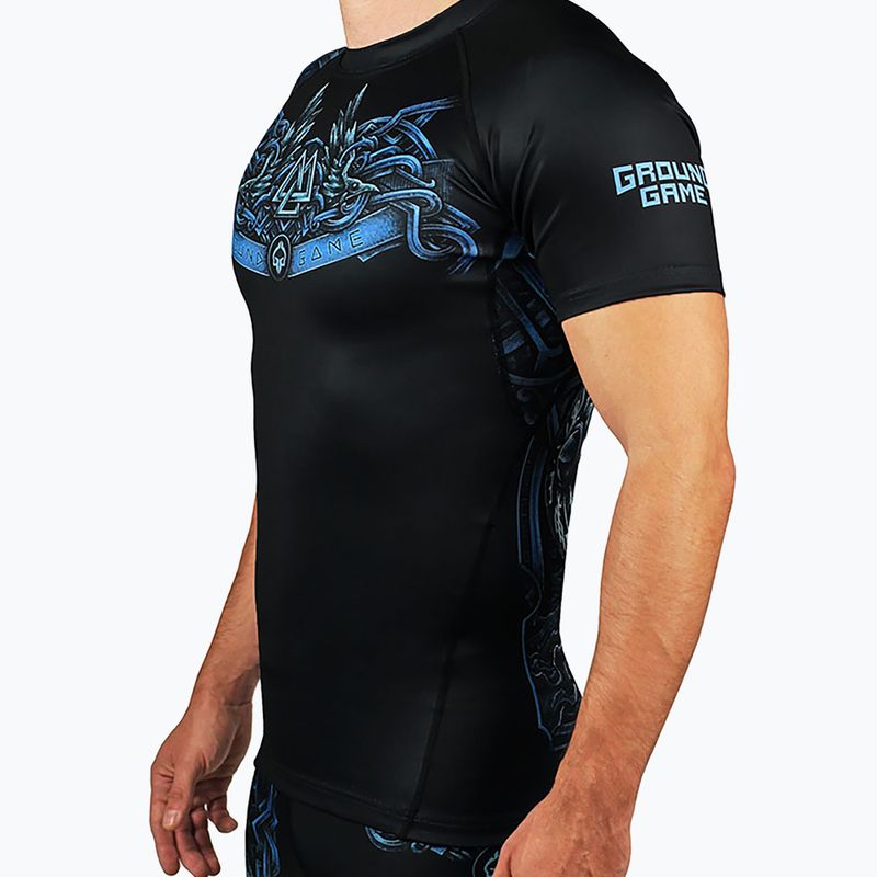 Pánský chránič Ground Game Viking Rashguard black-blue 21RASHVIK 4