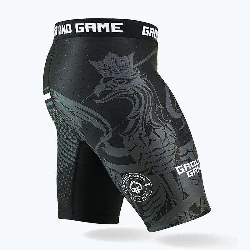 Ground Game Vale Tudo Poland pánské tréninkové šortky černá/bílá/červená 4