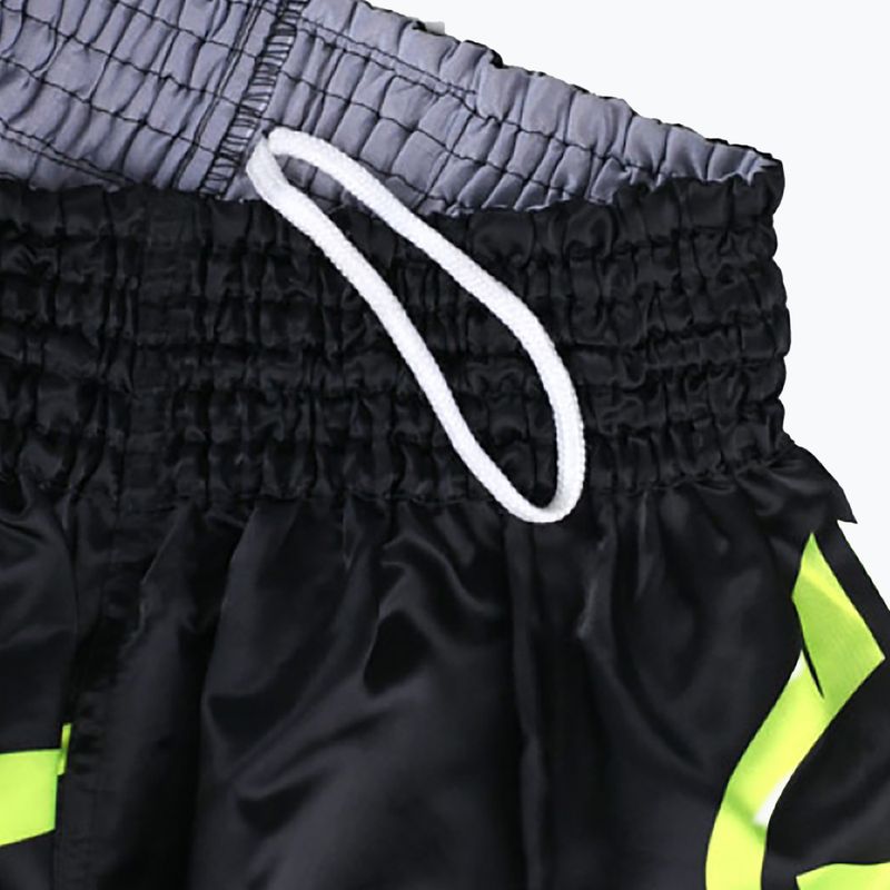 Pánské tréninkové šortky Ground Game Muay Thai Neon black/green neon 6