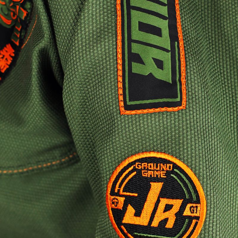 GI pro dětské brazilské jiu-jitsu Ground Game Junior 3.0 zelená 9