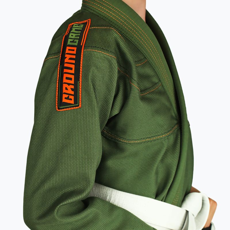 GI pro brazilské jiu-jitsu pro děti GroundGame Junior 3.0 green GIJUN3PIN02 3