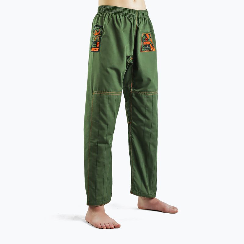 GI pro brazilské jiu-jitsu pro děti GroundGame Junior 3.0 green GIJUN3PIN02 5