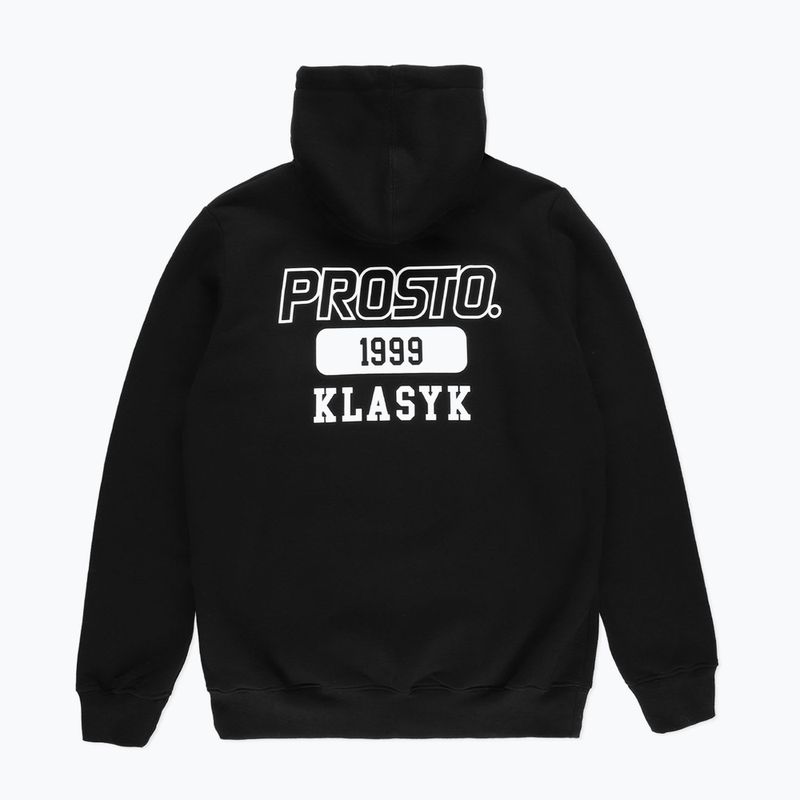 Pánská mikina s kapucí PROSTO Plelog černá KL222MSWE2013 2