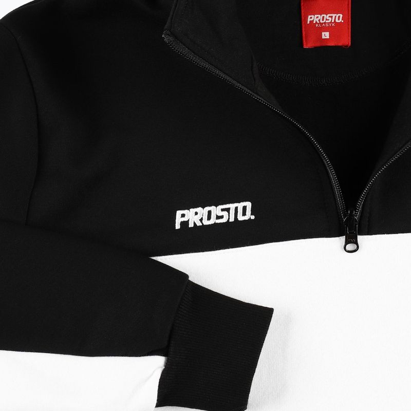 Pánská  mikina PROSTO Half Zip Sweatshirt černá KL222MSWE1132 4