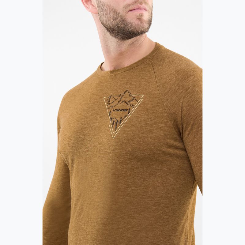 Pánská termoakční mikina Viking Andali brown 4