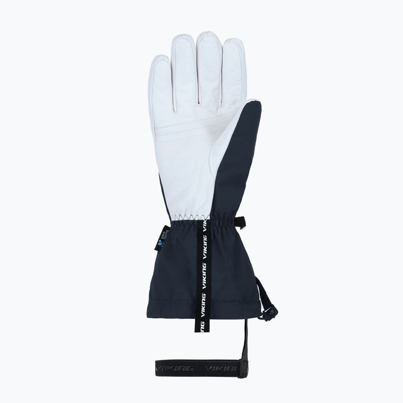 Pánské lyžařské rukavice Viking Sven Ski navy/white leather 9