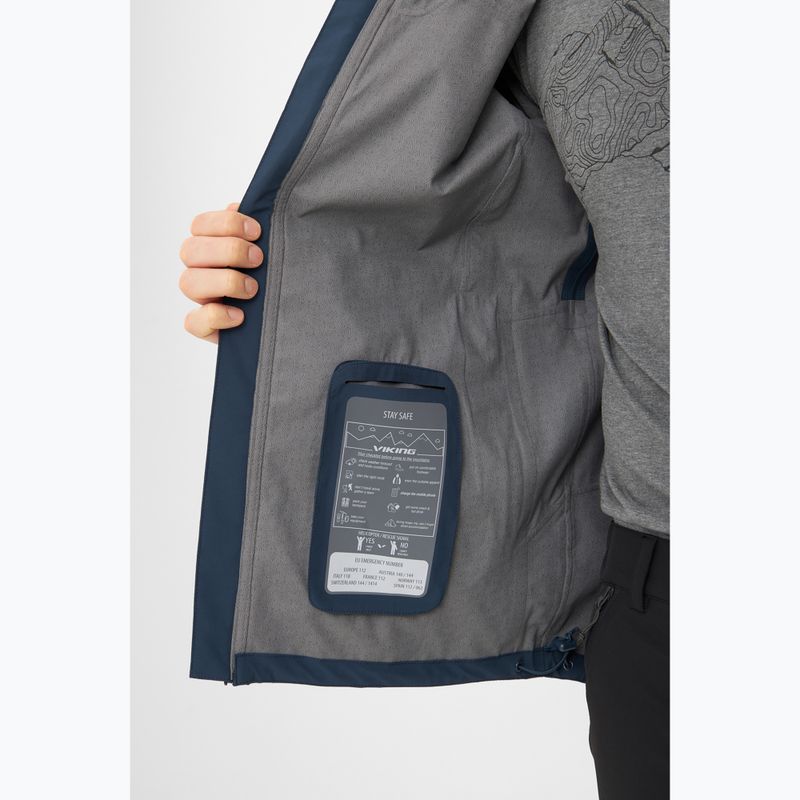 Pánská nepromokavá bunda Viking Trek Pro 2.5 navy 7