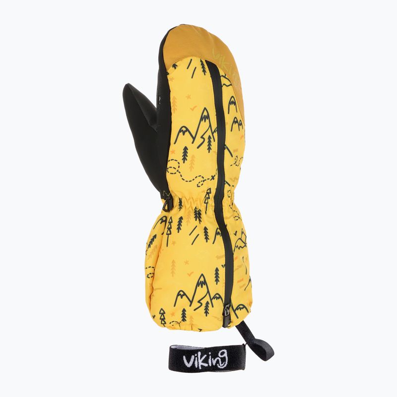 Dětské lyžařské rukavice Viking Snoppy Yellow 2