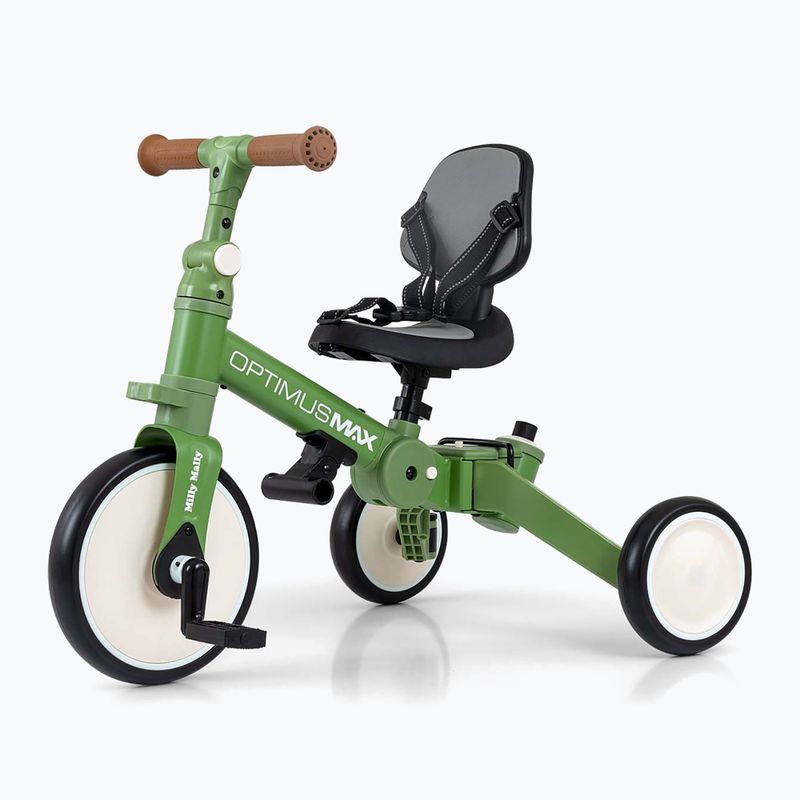 Odrážedlo Milly Mally 5w1 Optimus Max green 8