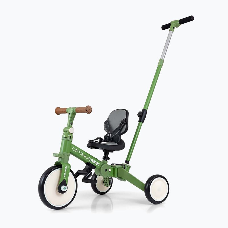 Odrážedlo Milly Mally 5w1 Optimus Max green 10
