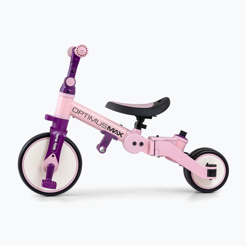 Odrážedlo Milly Mally 5w1 Optimus Max pink 3