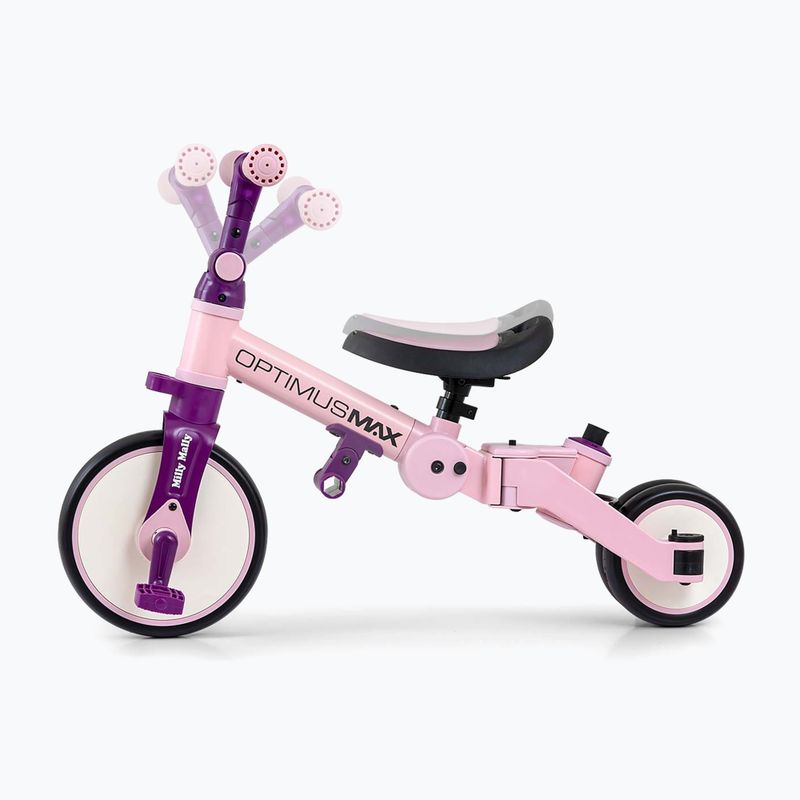 Odrážedlo Milly Mally 5w1 Optimus Max pink 4